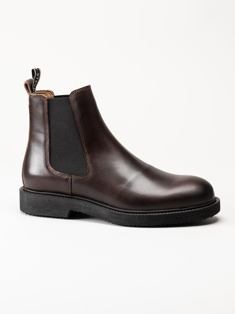 Sneaky Steve - Sense - Bruna chelsea boots i skinn