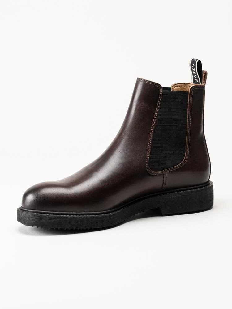 Sneaky Steve - Sense - Bruna chelsea boots i skinn