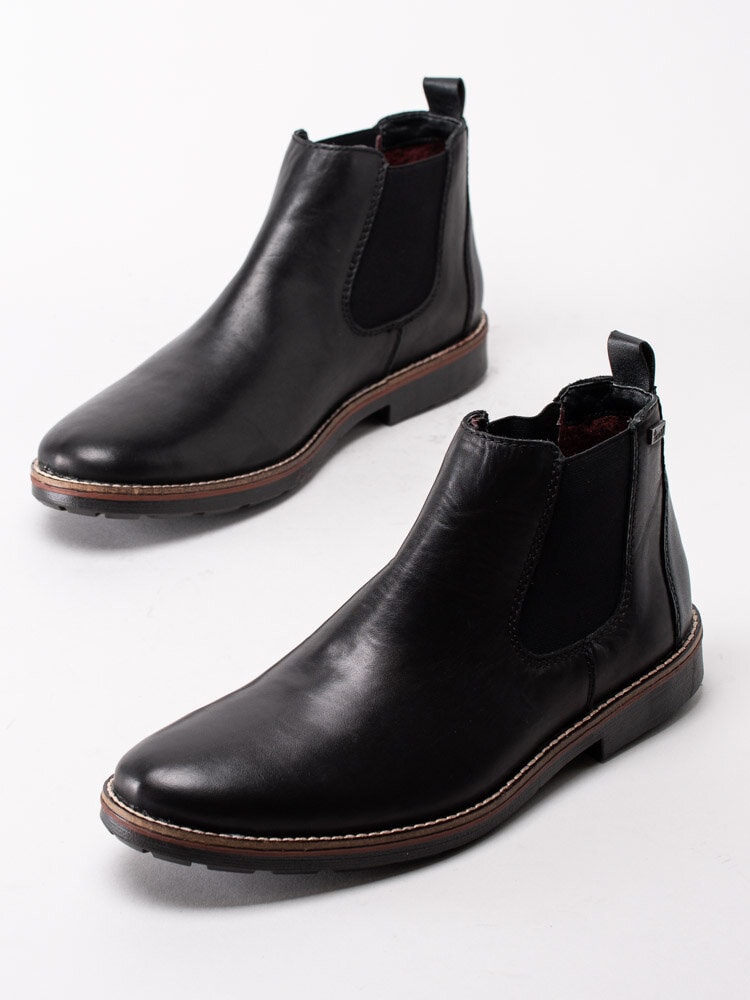 Rieker - Svarta Chelsea boots med tex membran