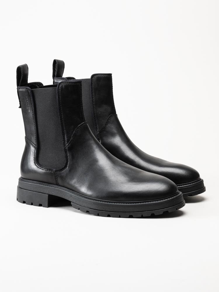 Vagabond - Johnny 2.0 - Svarta chelsea boots i skinn