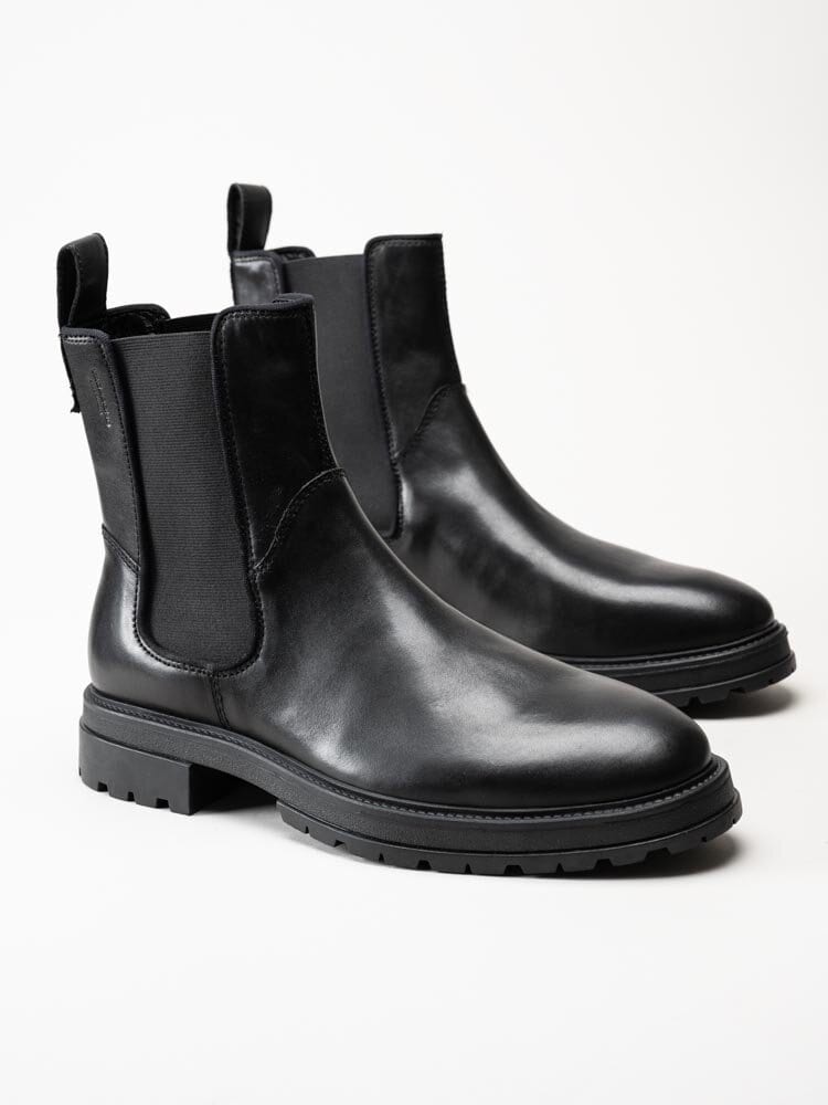 Vagabond - Johnny 2.0 - Svarta chelsea boots i skinn