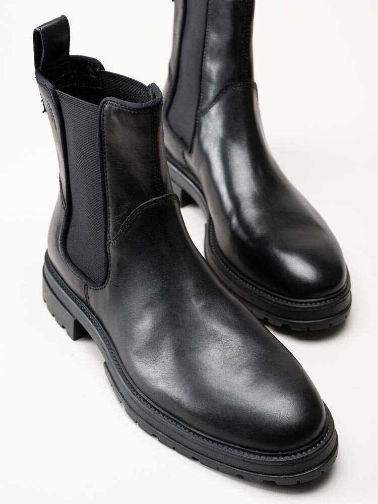 Vagabond - Johnny 2.0 - Svarta chelsea boots i skinn