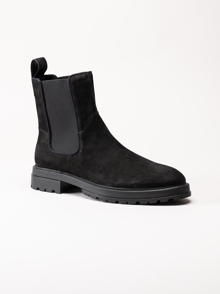 Vagabond - Johnny 2.0 - Svarta chelsea boots i nubuck