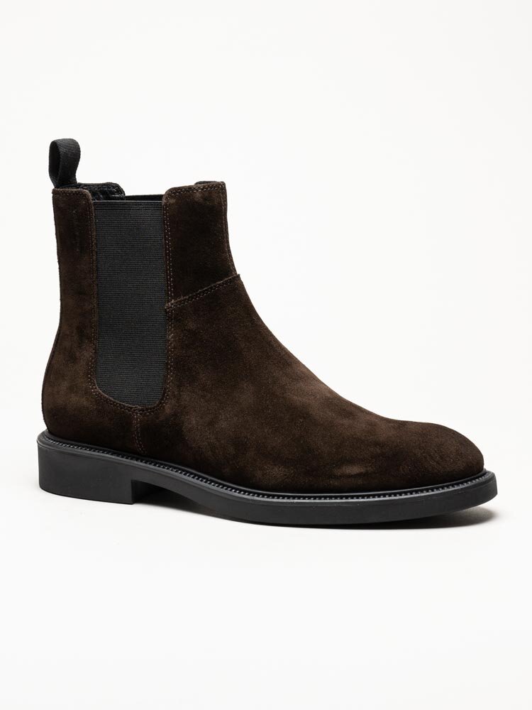 Vagabond - Alex M - Mörkbruna chelsea boots i mocka