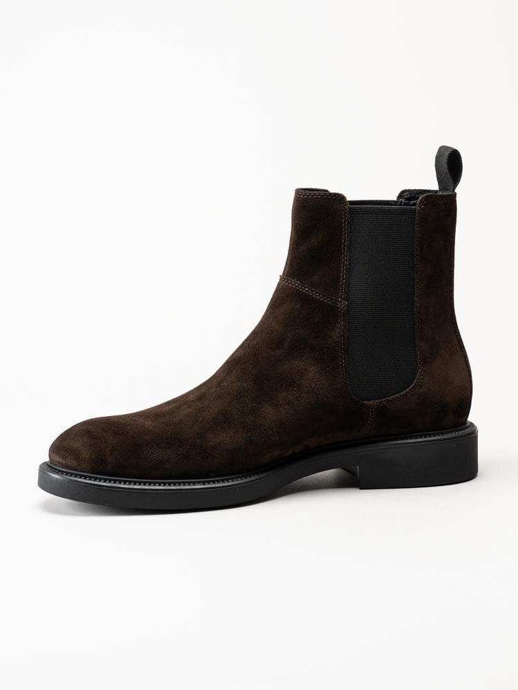 Vagabond - Alex M - Mörkbruna chelsea boots i mocka