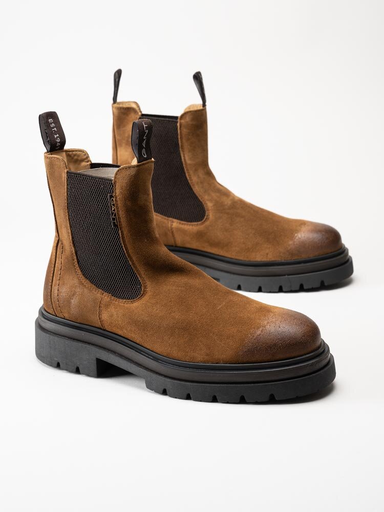 Gant Footwear - Ramzee - Ljusbruna chelsea boots i mocka