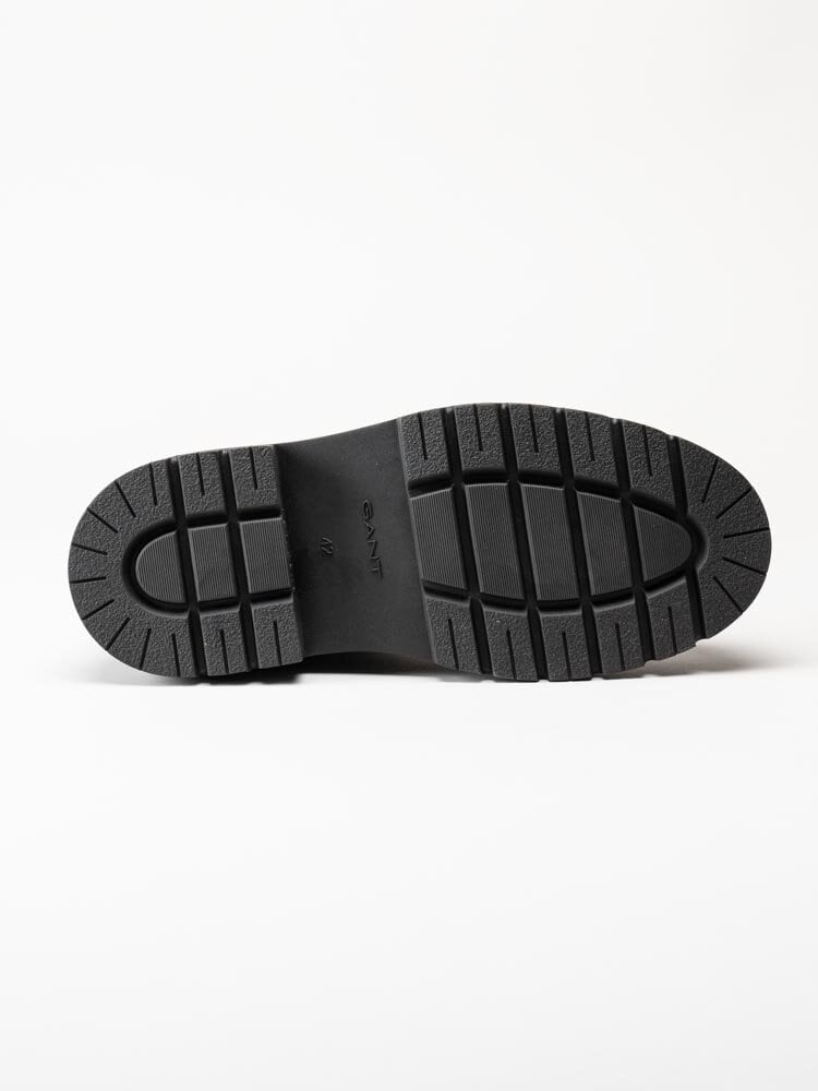 Gant Footwear - Ramzee - Mörkbruna chelsea boots i mocka