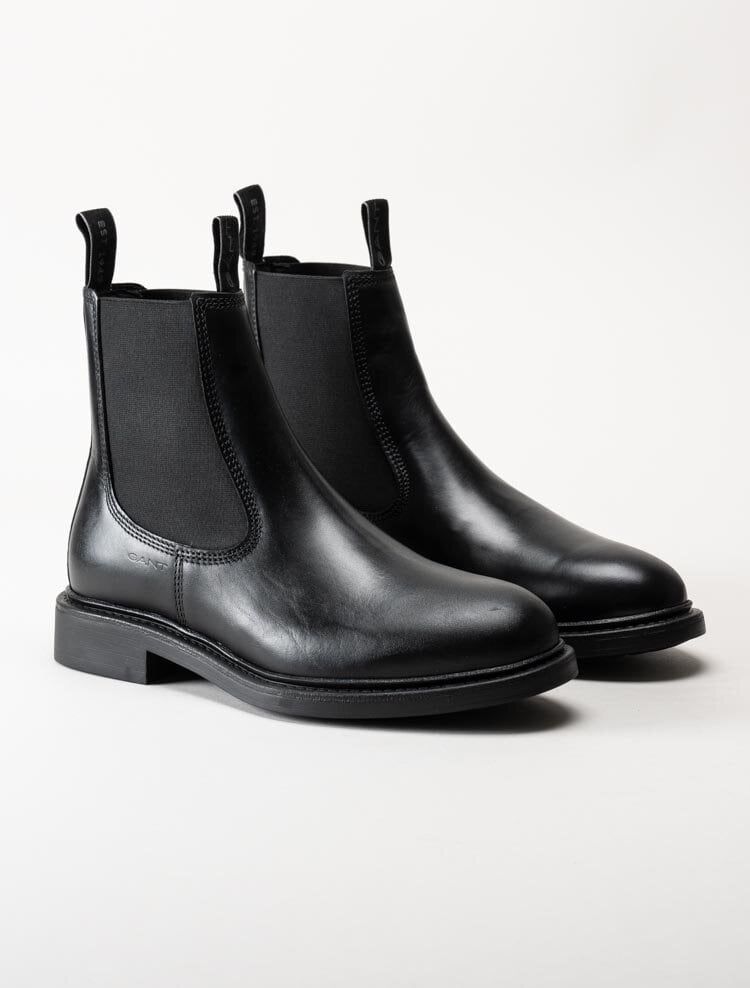 Gant Footwear - Millbro - Svarta chelsea boots i skinn