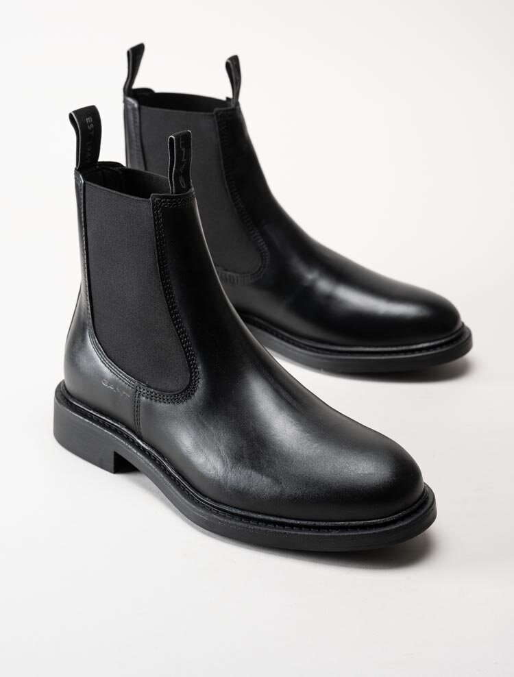 Gant Footwear - Millbro - Svarta chelsea boots i skinn
