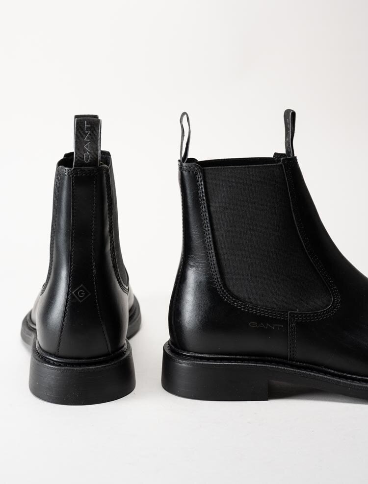 Gant Footwear - Millbro - Svarta chelsea boots i skinn