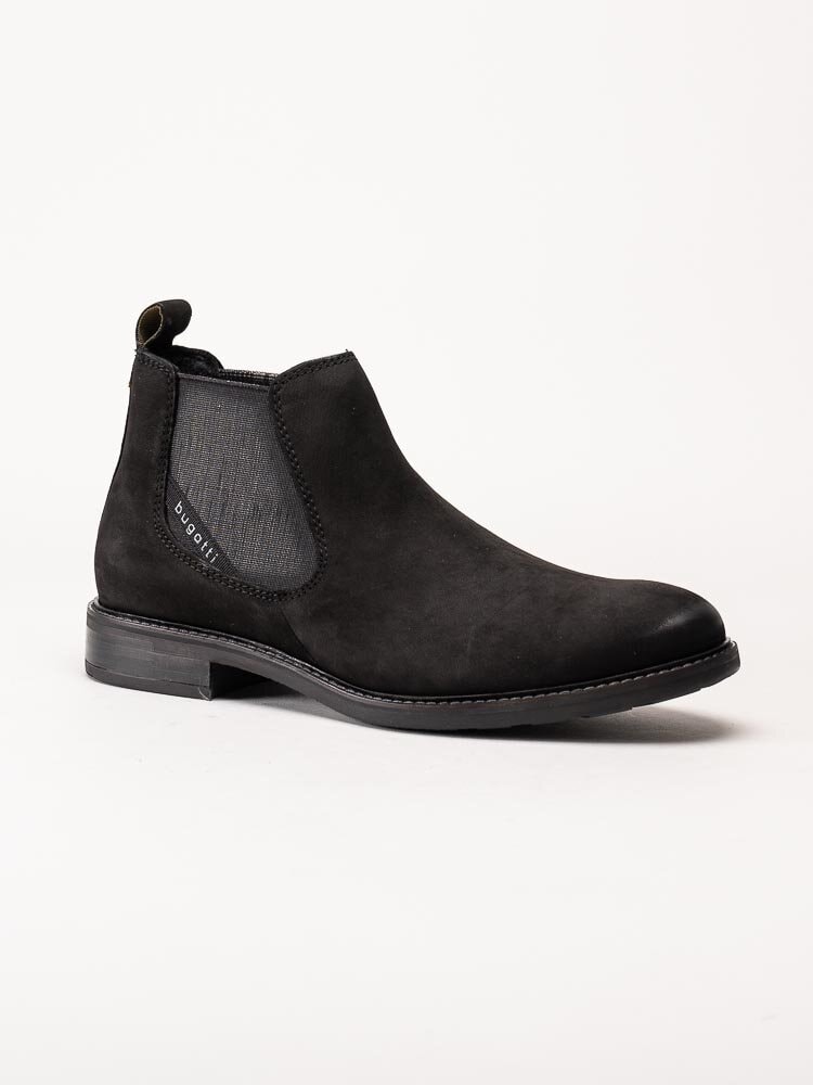 Bugatti - Dano - Svarta chelsea boots i nubuck