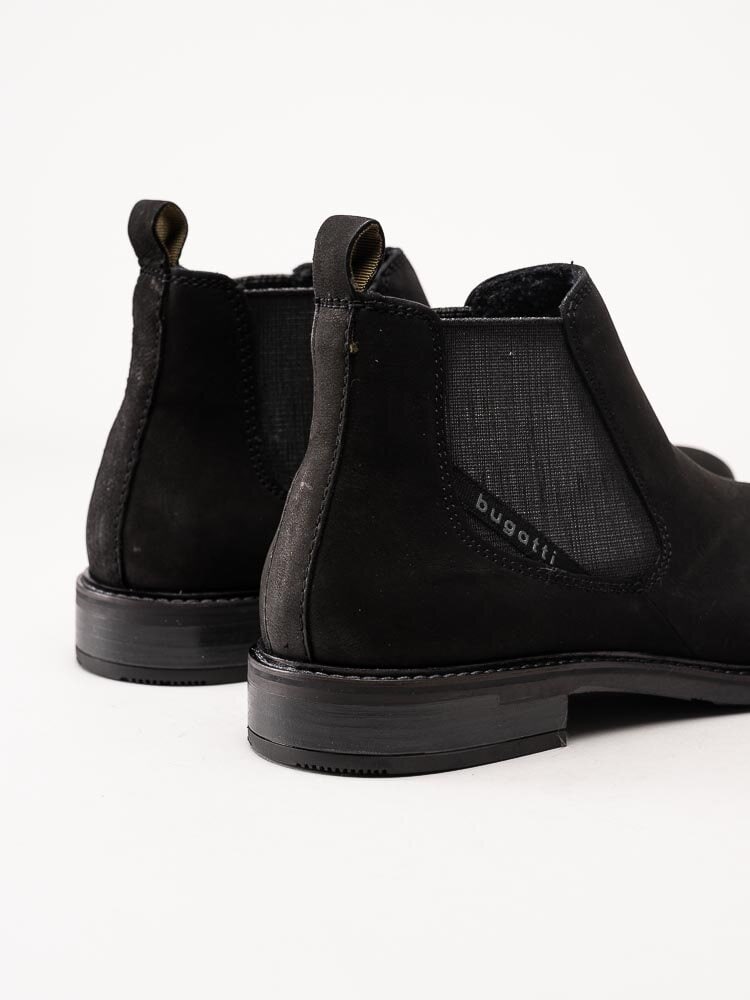 Bugatti - Dano - Svarta chelsea boots i nubuck