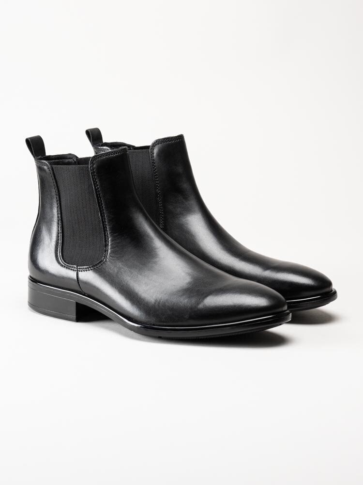 Ecco - Citytray - Svarta chelsea boots i skinn