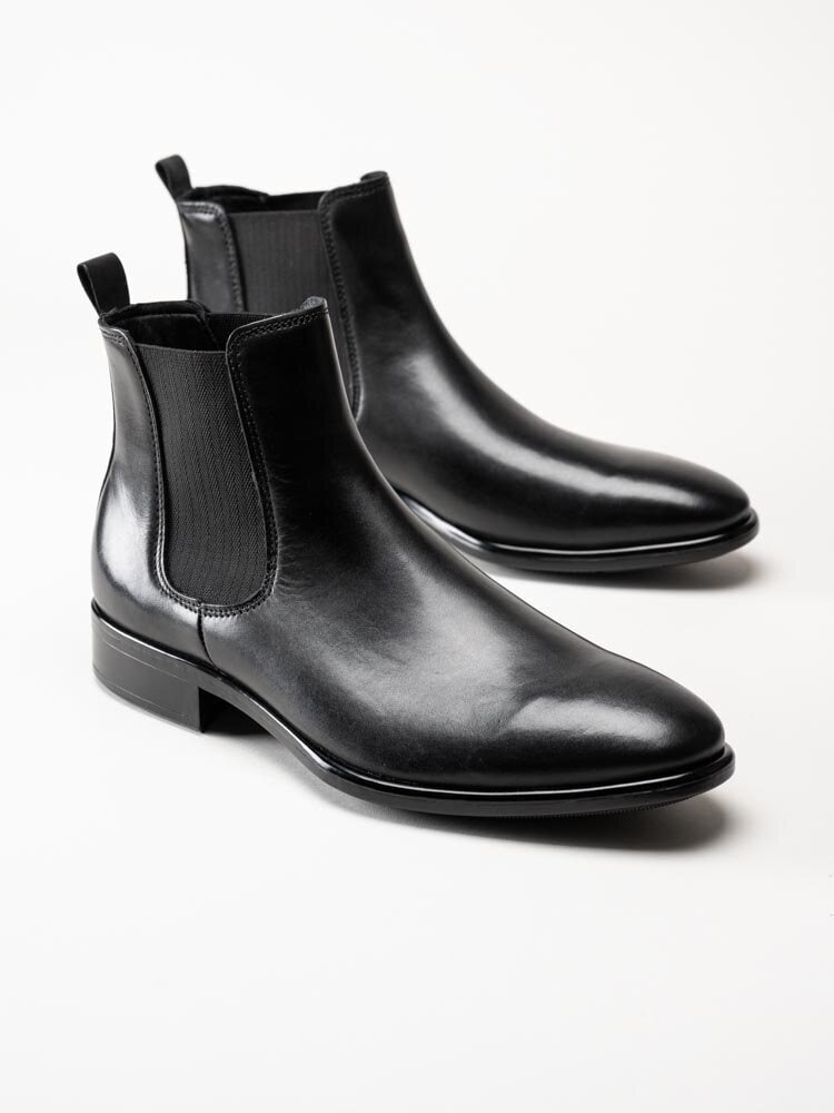 Ecco - Citytray - Svarta chelsea boots i skinn