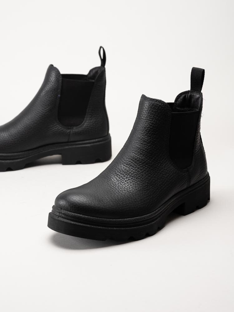 Ecco - Grainer M - Svarta chelsea boots i skinn