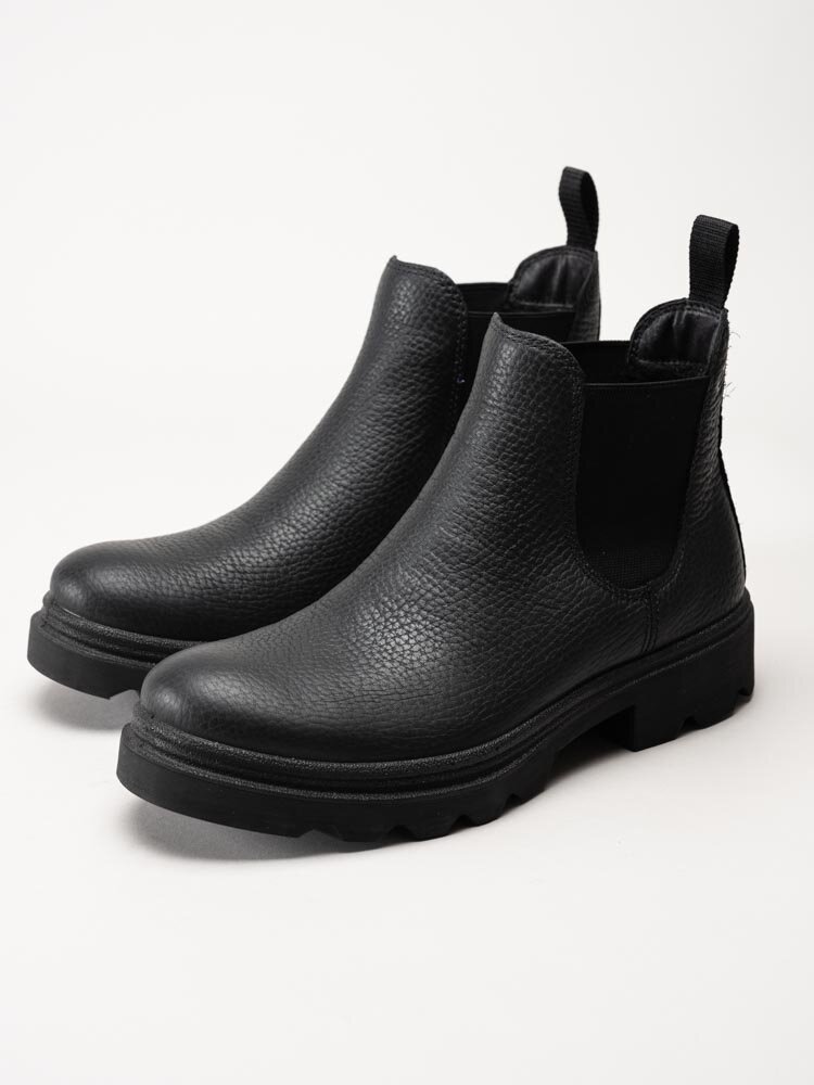 Ecco - Grainer M - Svarta chelsea boots i skinn