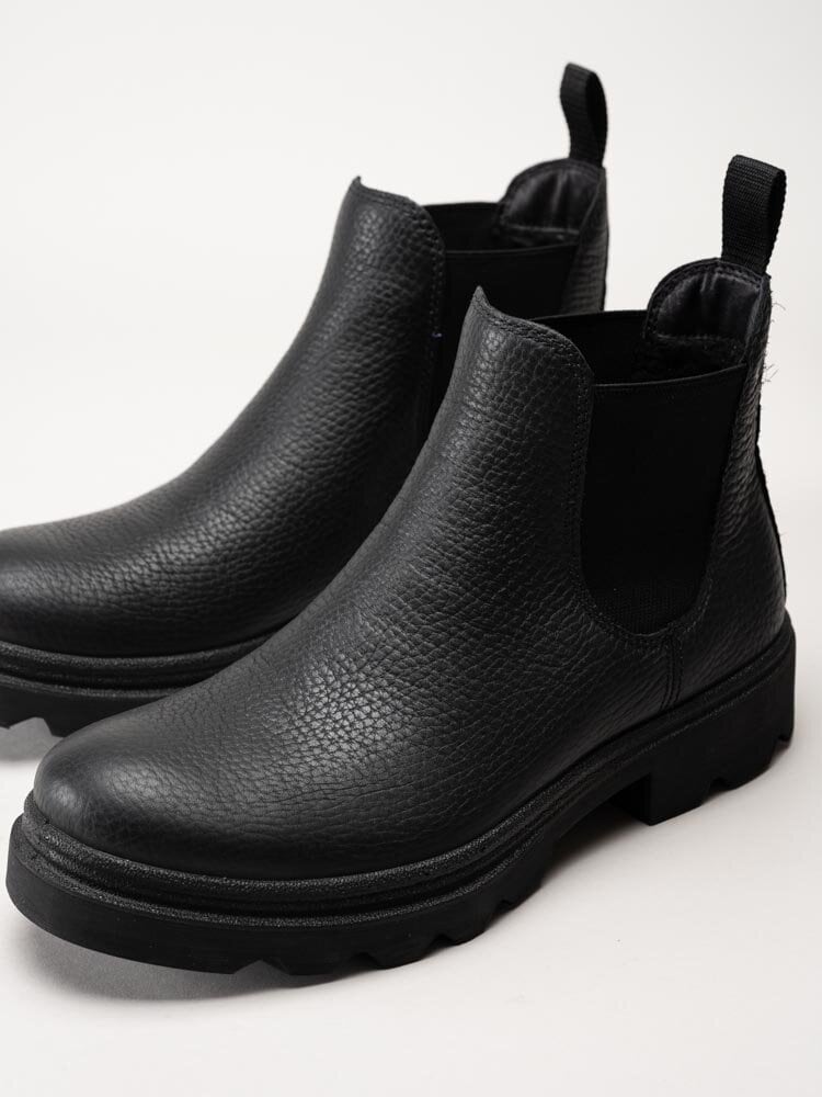 Ecco - Grainer M - Svarta chelsea boots i skinn