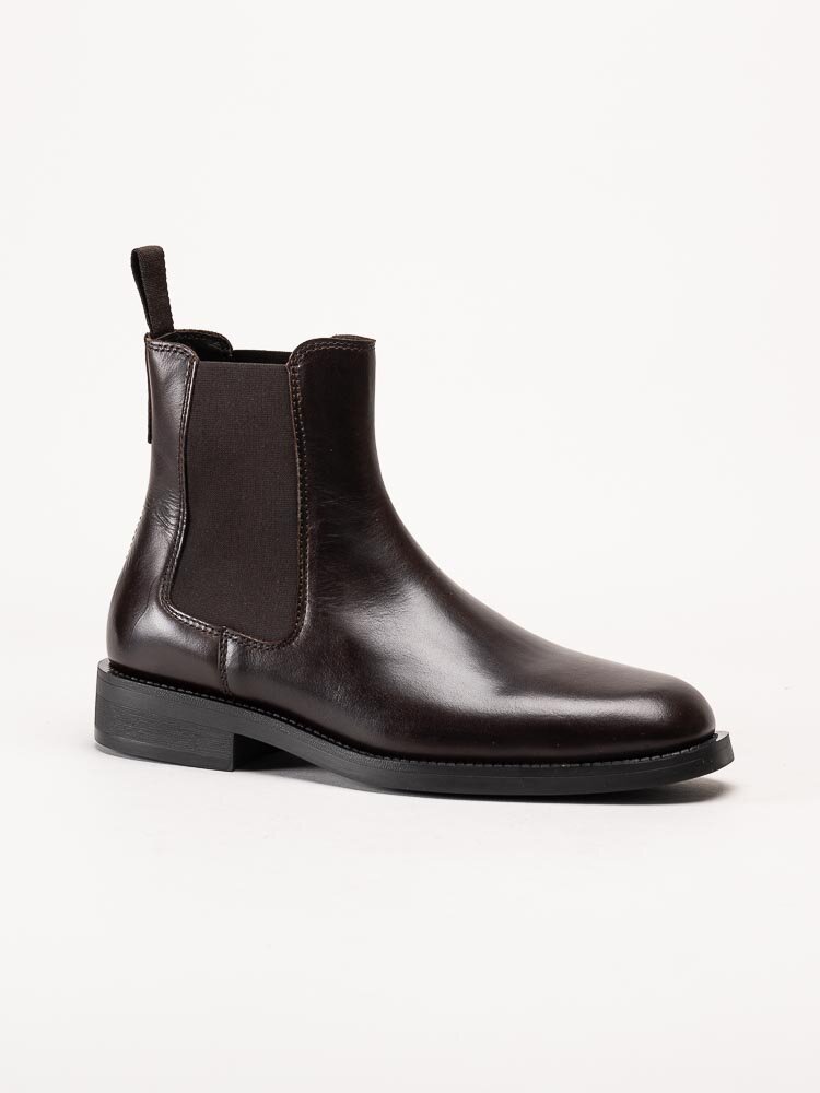 Gant Footwear - Rizmood - Mörkbruna chelsea boots i skinn