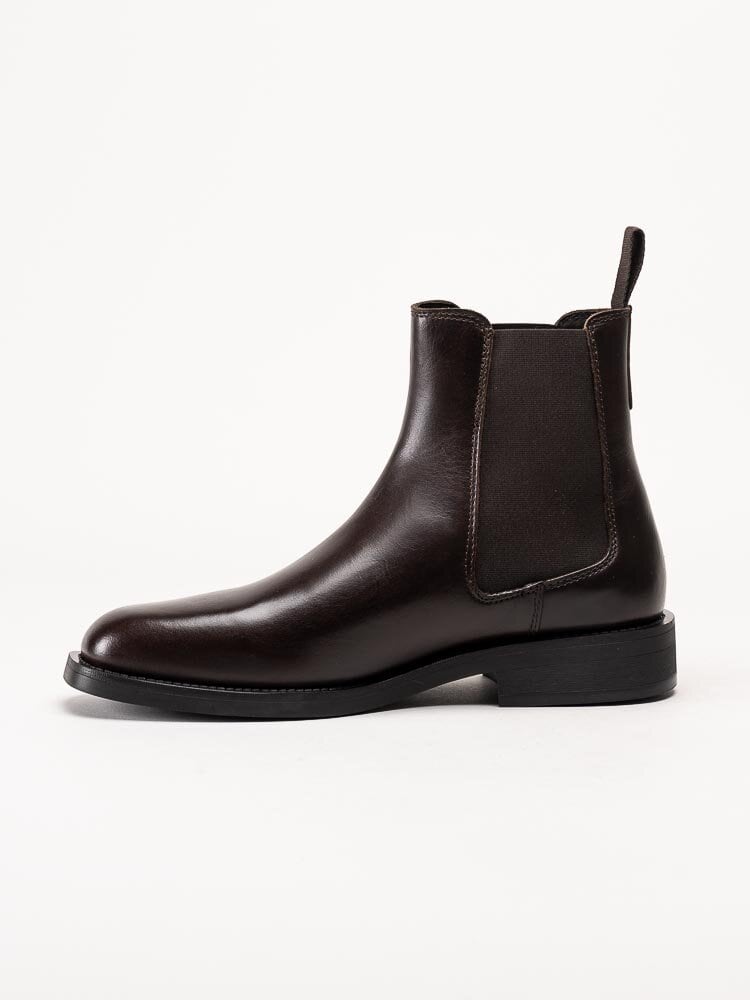 Gant Footwear - Rizmood - Mörkbruna chelsea boots i skinn