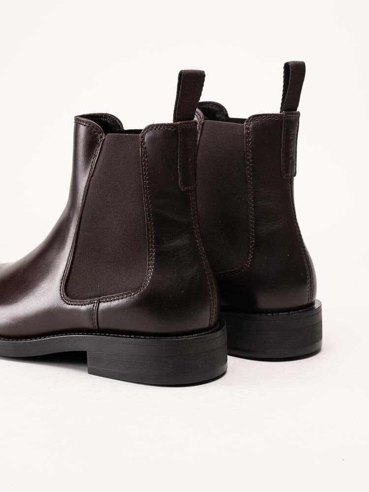 Gant Footwear - Rizmood - Mörkbruna chelsea boots i skinn