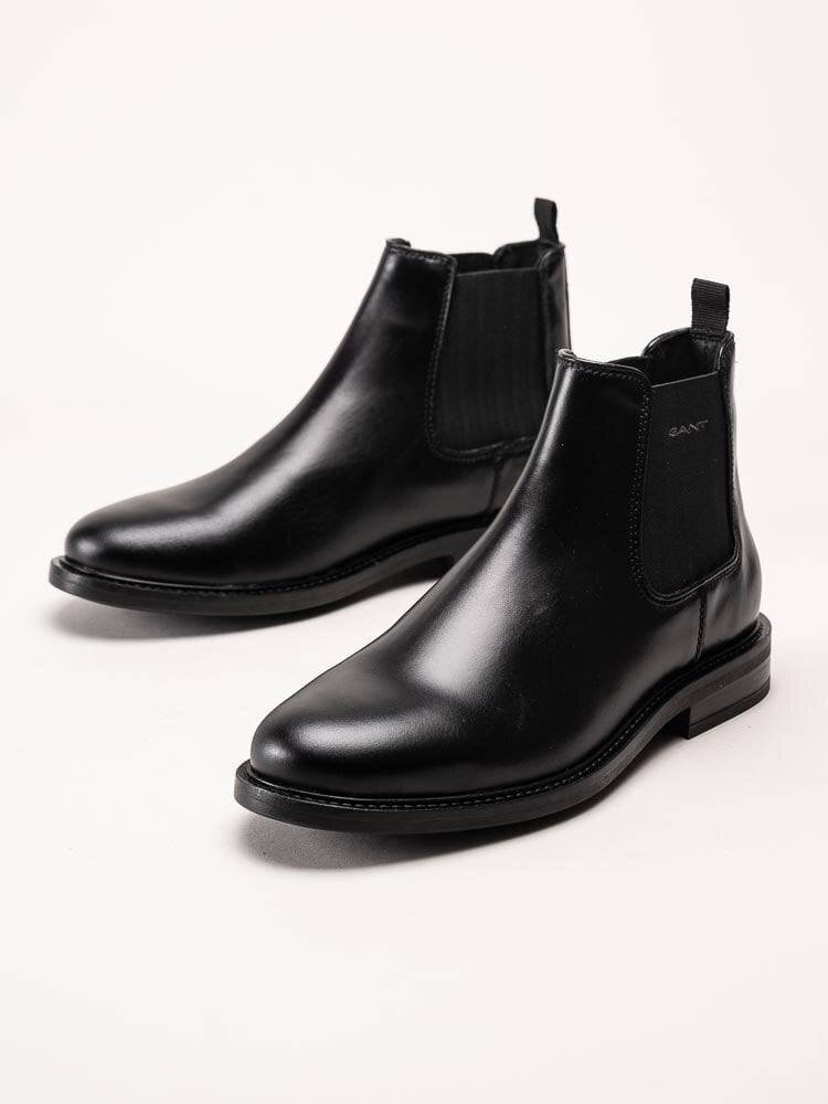 Gant Footwear - St Fairkon - Svarta chelsea boots i skinn