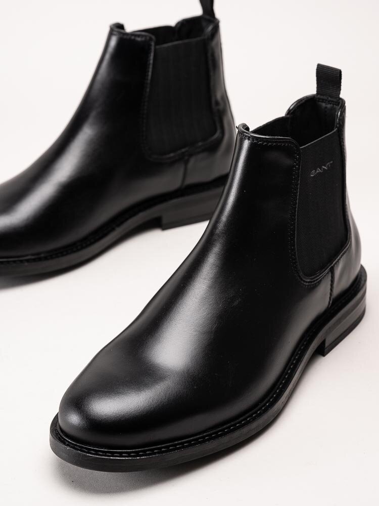 Gant Footwear - St Fairkon - Svarta chelsea boots i skinn