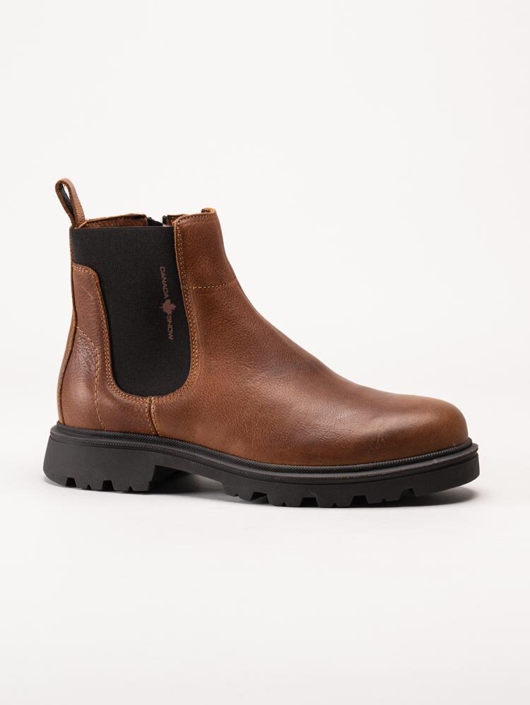 Canada Snow - Mount Ayles - Bruna fodrade chelsea boots i skinn