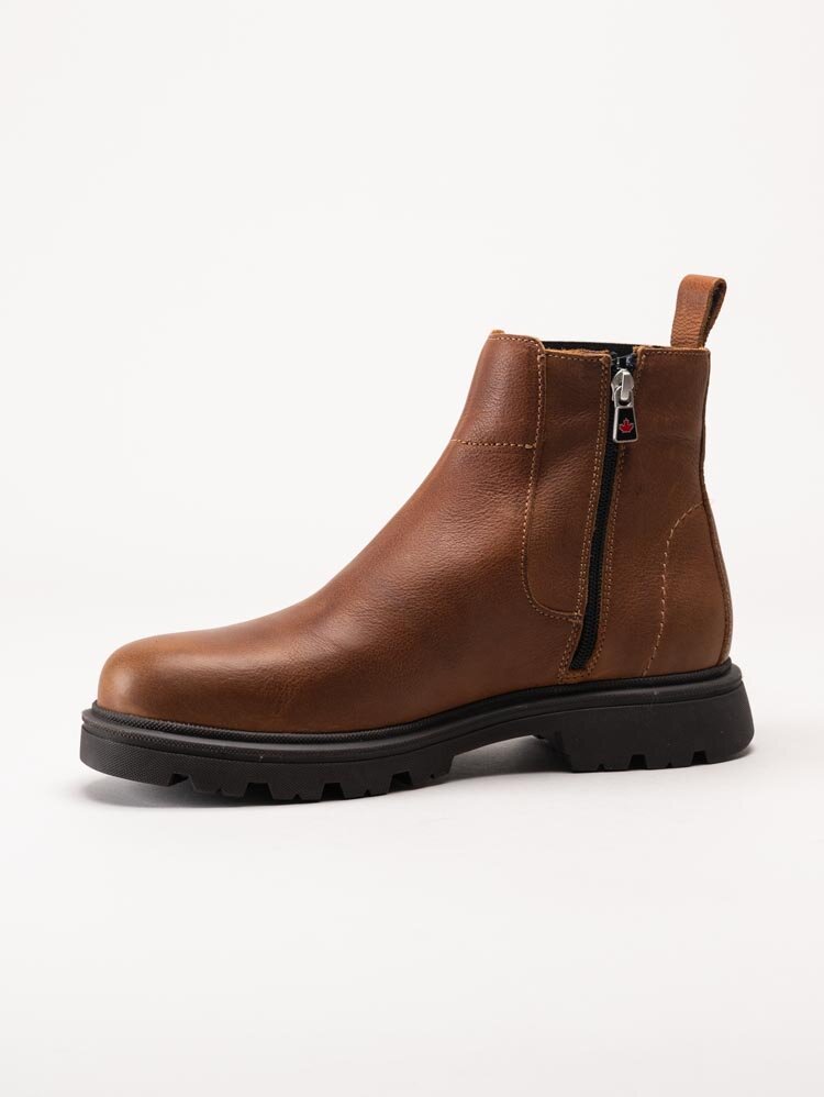 Canada Snow - Mount Ayles - Bruna fodrade chelsea boots i skinn