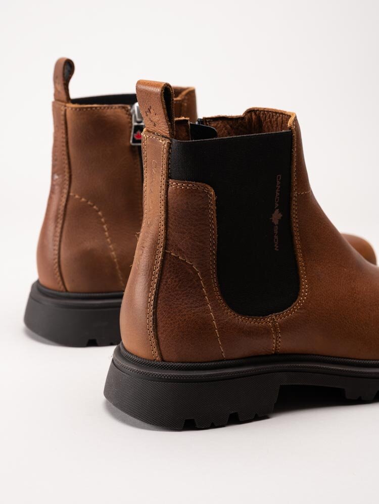 Canada Snow - Mount Ayles - Bruna fodrade chelsea boots i skinn