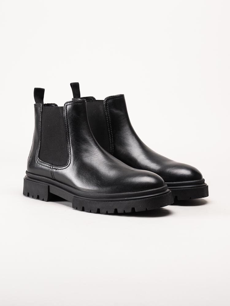 Hush Puppies - Zibi Chelsea - Svarta chelsea boots i skinn