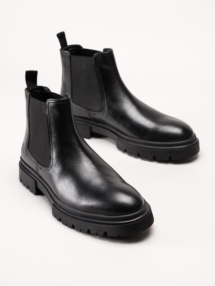 Hush Puppies - Zibi Chelsea - Svarta chelsea boots i skinn