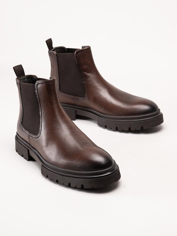 Hush Puppies - Zibi Chelsea - Bruna chelsea boots i skinn