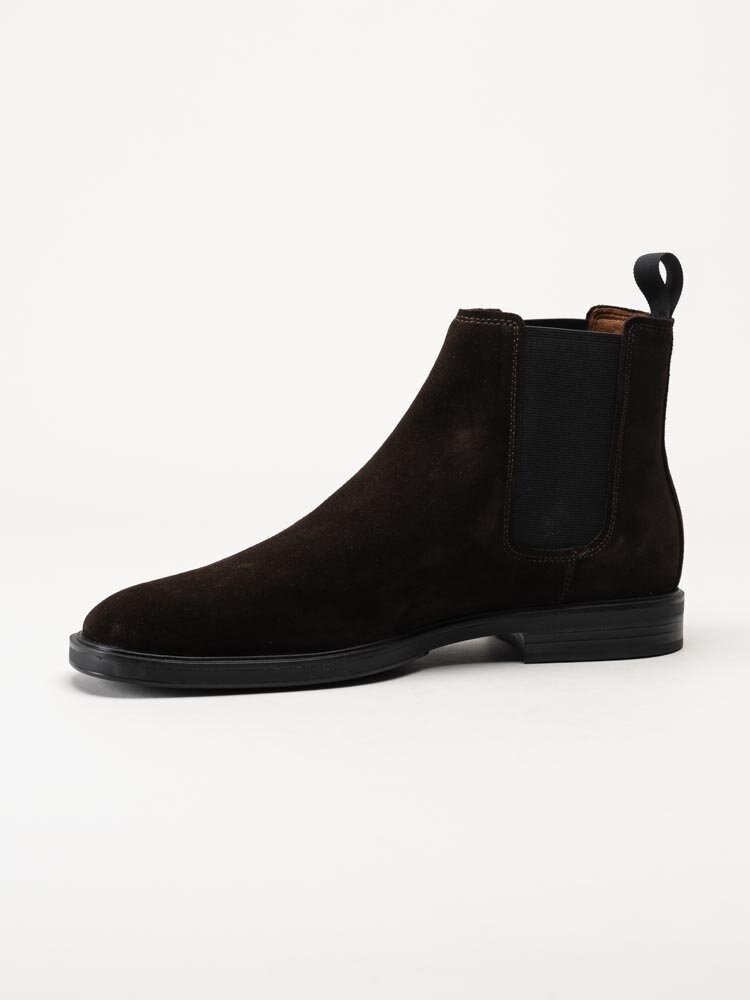 Vagabond - Andrew - Mörkbruna chelsea boots i mocka