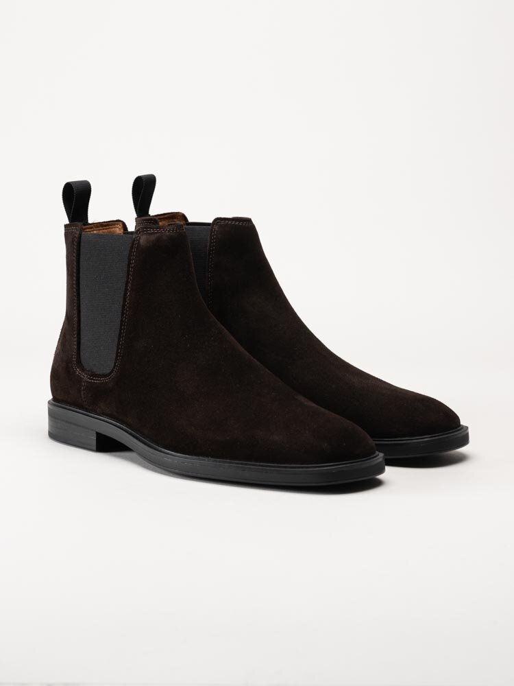 Vagabond - Andrew - Mörkbruna chelsea boots i mocka