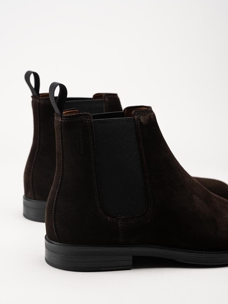 Vagabond - Andrew - Mörkbruna chelsea boots i mocka