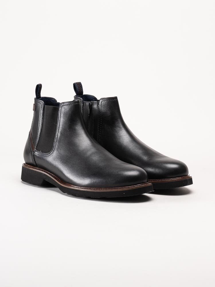 Sioux - Dilip 717 H - Svarta chelsea boots i skinn