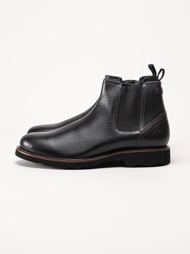 Sioux - Dilip 717 H - Svarta chelsea boots i skinn