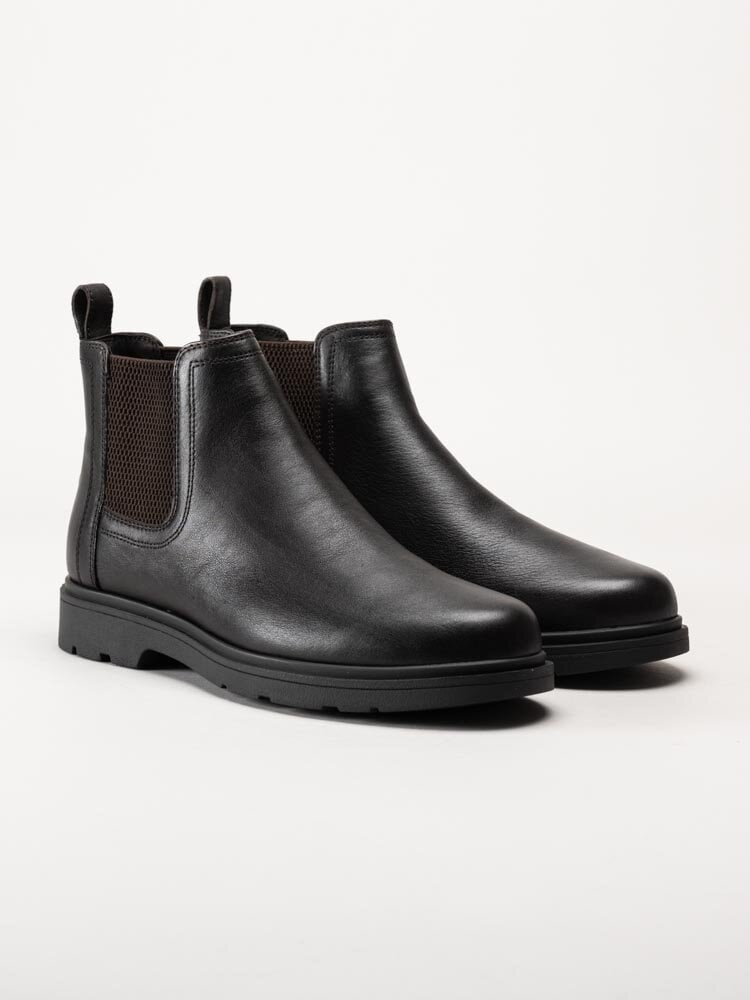 Geox - U Spherica EC1 - Mörkbruna chelsea boots i skinn