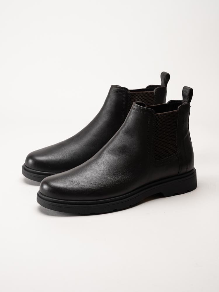 Geox - U Spherica EC1 - Mörkbruna chelsea boots i skinn