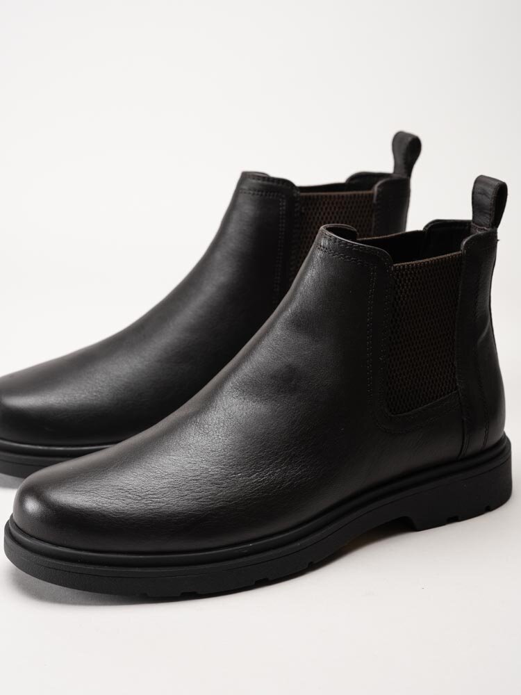 Geox - U Spherica EC1 - Mörkbruna chelsea boots i skinn