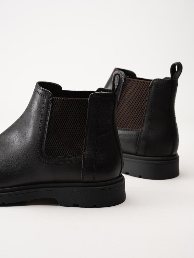 Geox - U Spherica EC1 - Mörkbruna chelsea boots i skinn