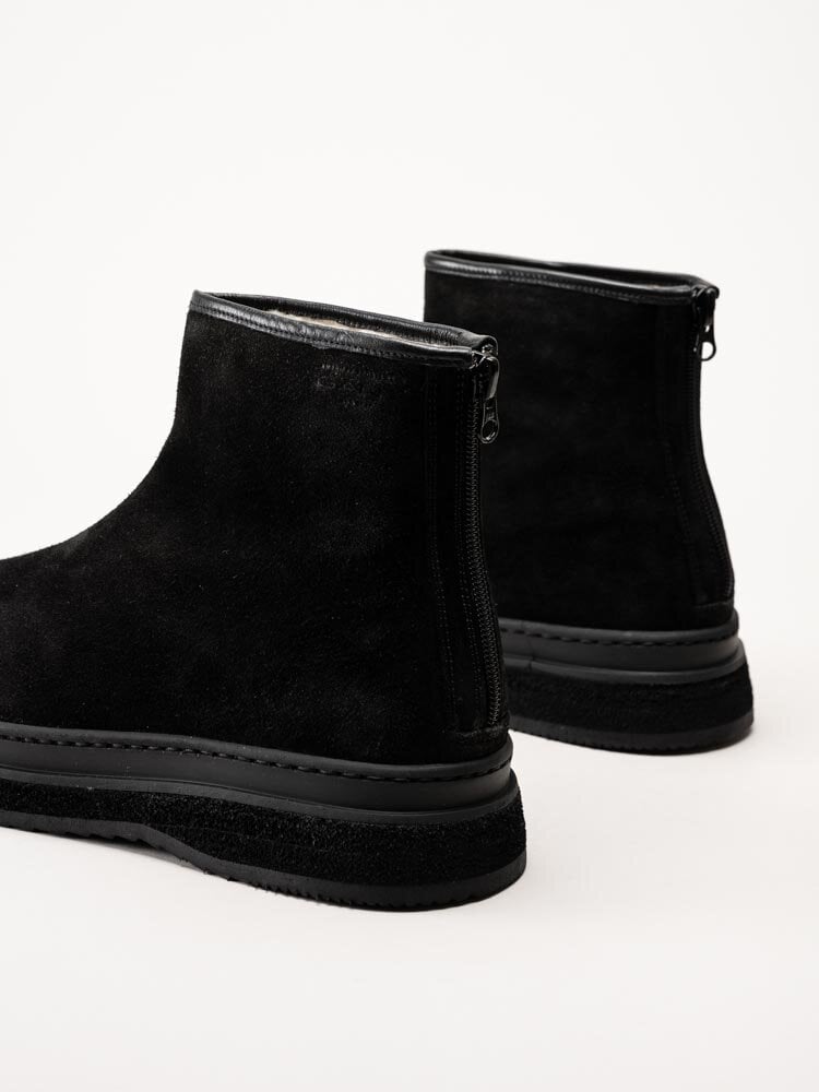 Gant Footwear - Blistown - Svarta fodrade boots i mocka