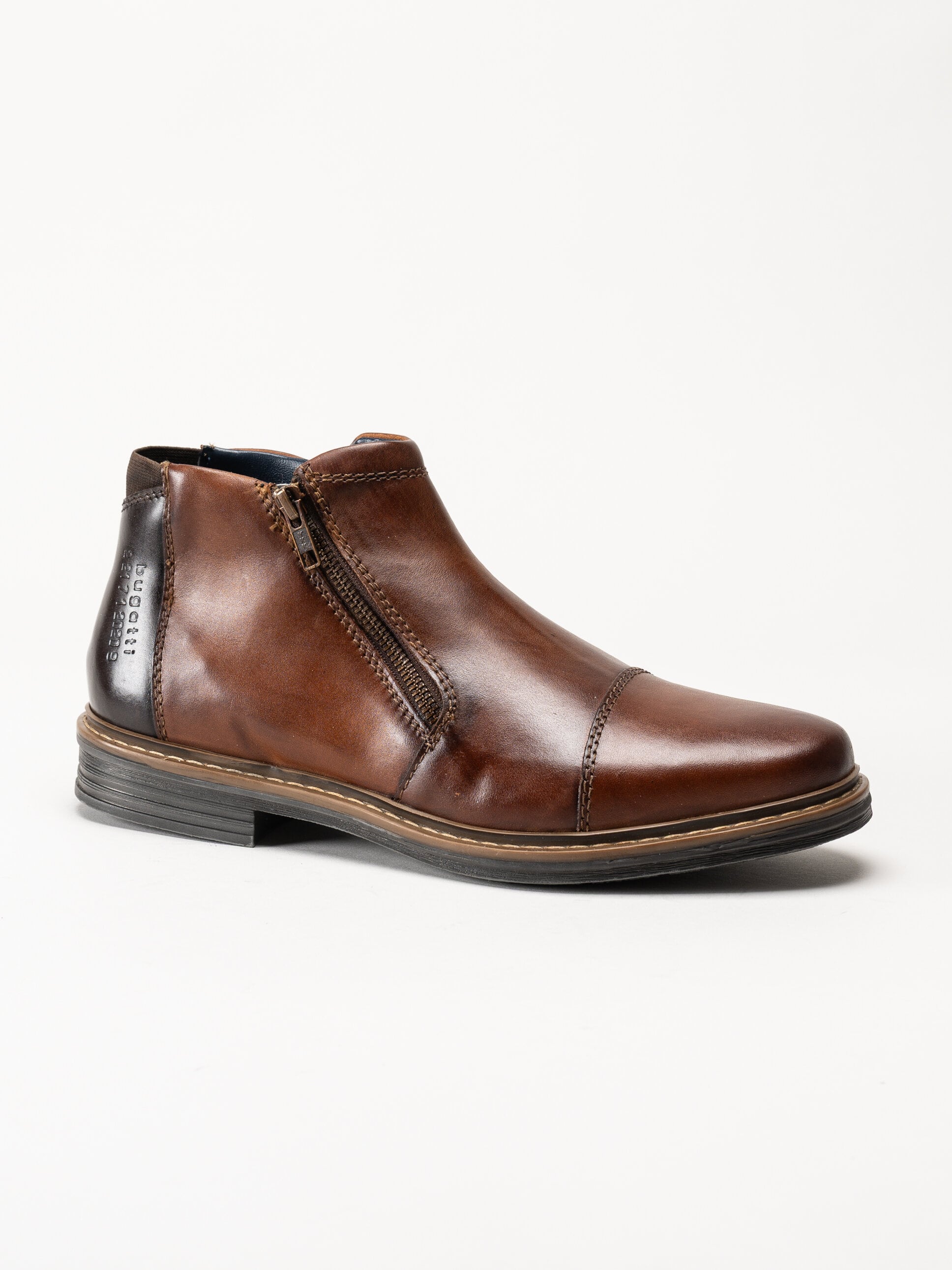 Bugatti - Rigalo Evo - Bruna boots i skinn