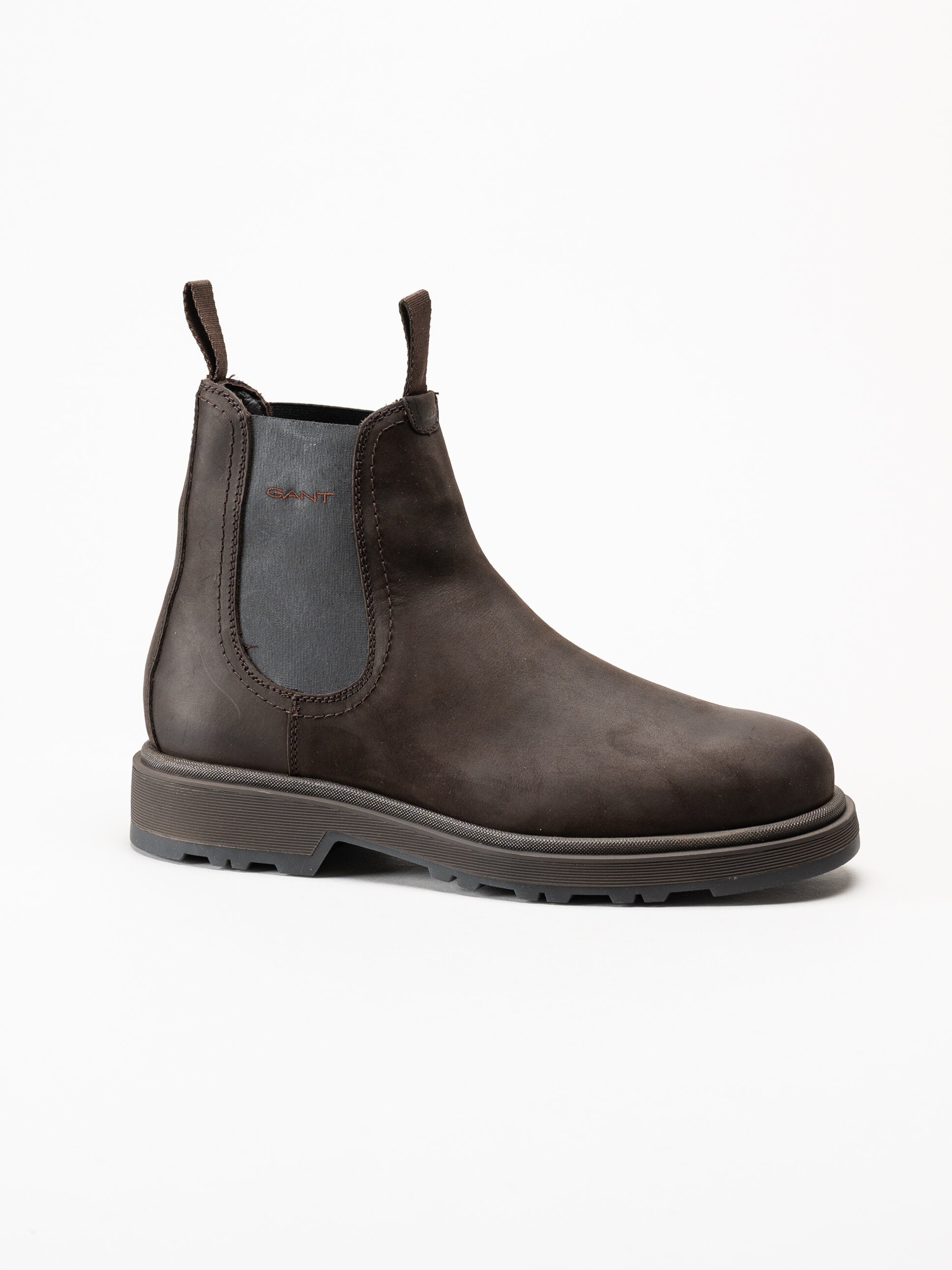 Gant Footwear - Blisdor - Mörkbruna chelsea boots i oljad nubuck