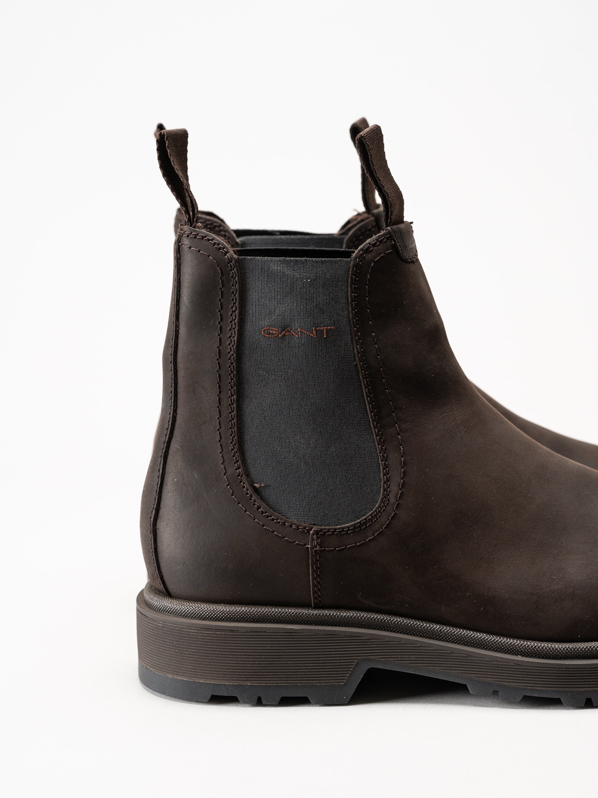 Gant Footwear - Blisdor - Mörkbruna chelsea boots i oljad nubuck