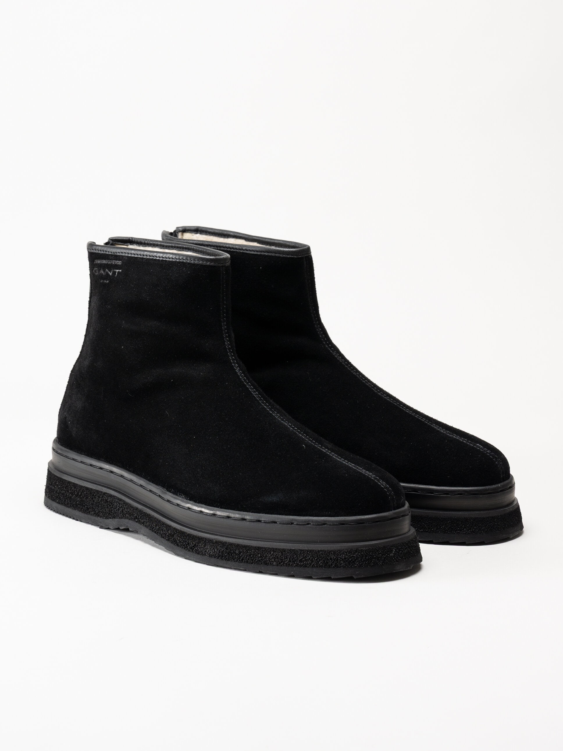 Gant Footwear - Blistown - Svarta varmfodrade boots i mocka