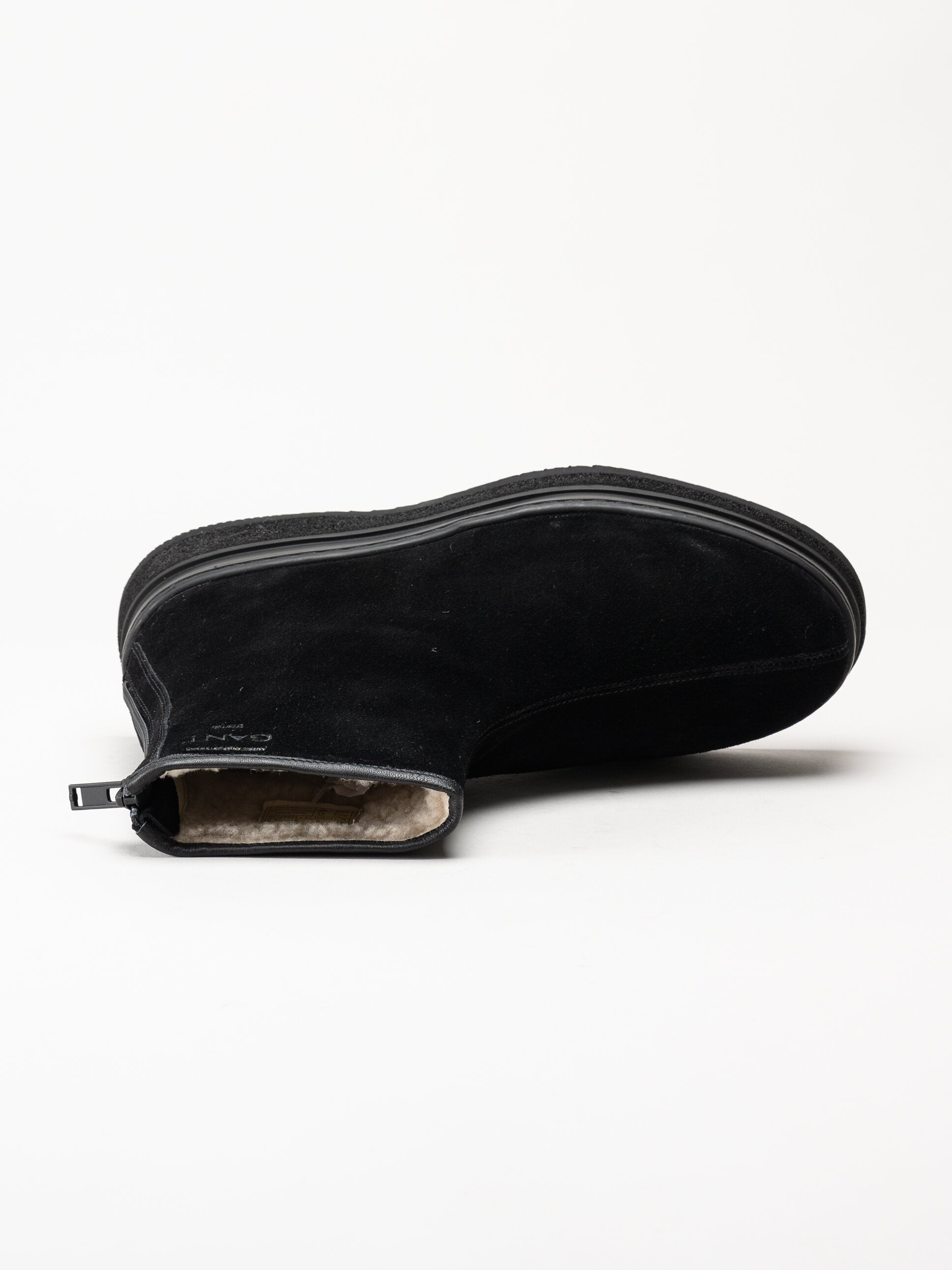 Gant Footwear - Blistown - Svarta varmfodrade boots i mocka
