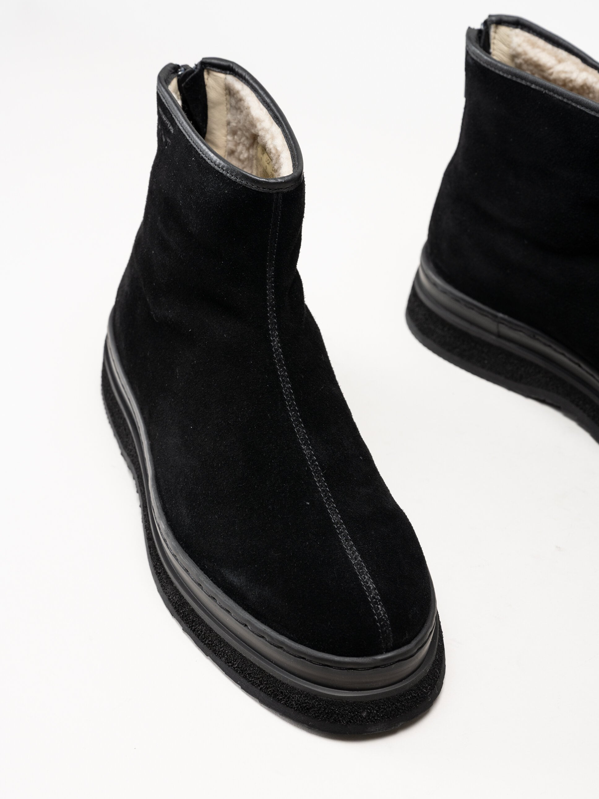 Gant Footwear - Blistown - Svarta varmfodrade boots i mocka