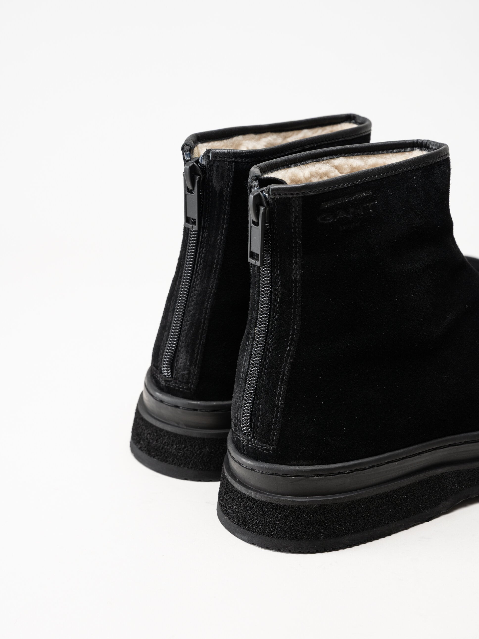 Gant Footwear - Blistown - Svarta varmfodrade boots i mocka