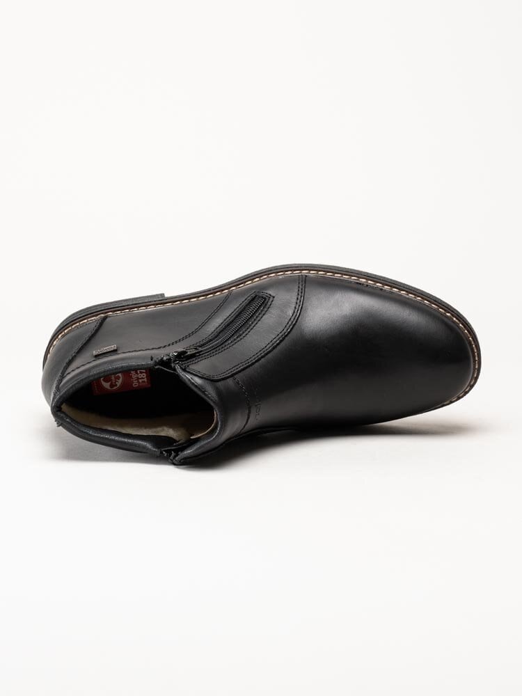 Rieker - Svarta chelsea boots i skinn